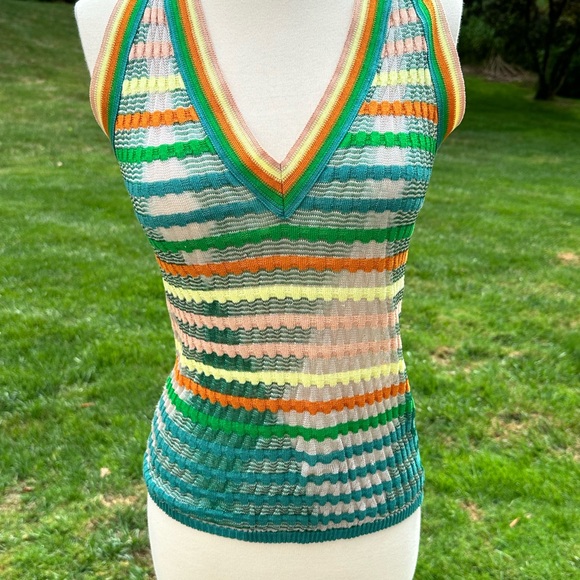 M Missoni  Twin Set, Cardigan, Sweater, Top Size 42, Green, Orange, Yellow - Picture 4 of 15